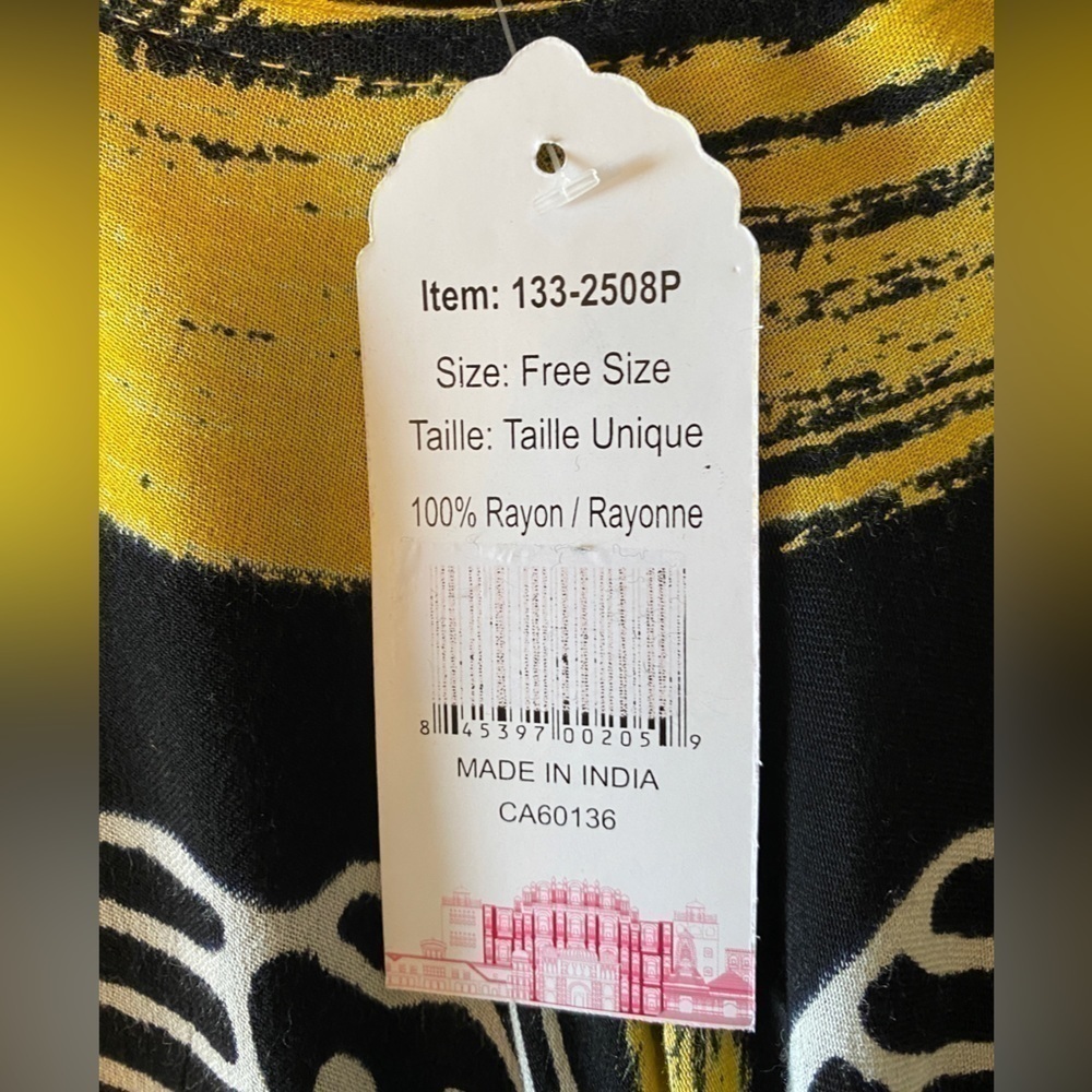 NWT Nisha  Creations Indian Sheer Dress Black Ladies OS - Picture 10 of 13